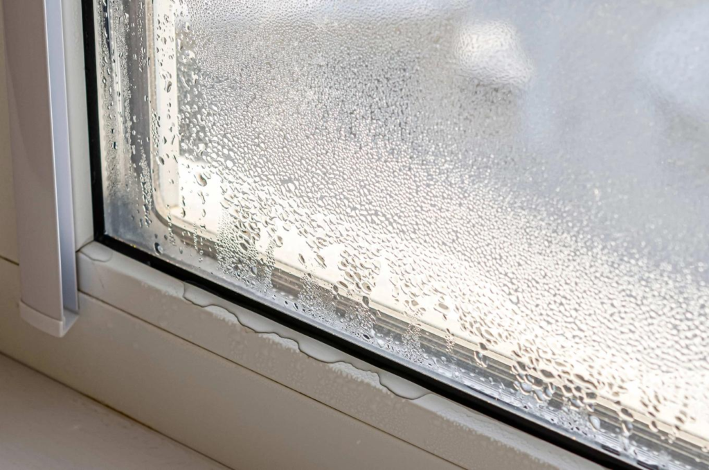How to stop condensation on aluminium window frames?