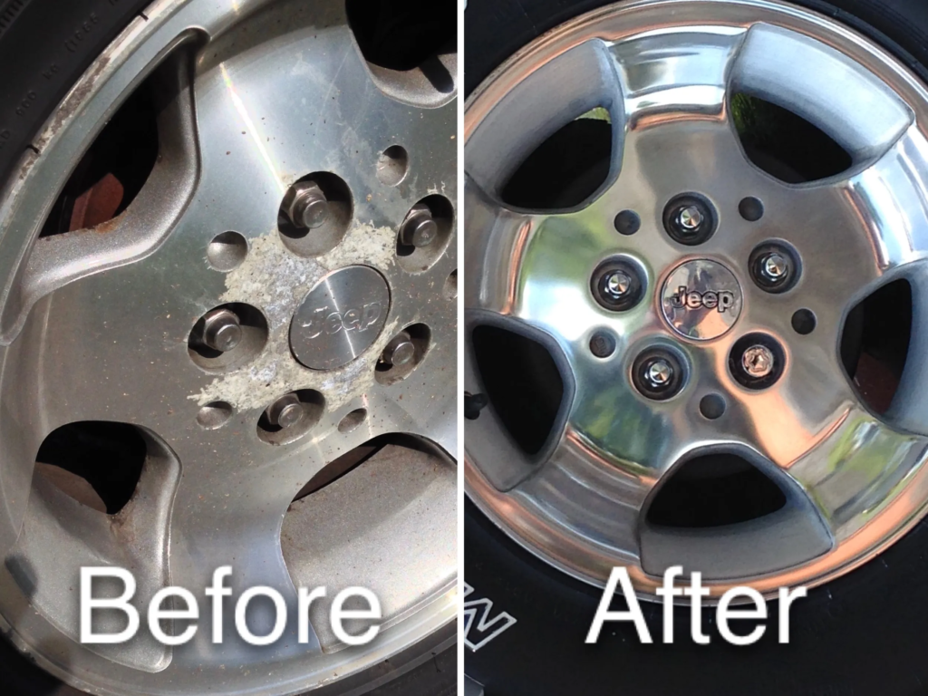 How to clean corroded aluminium wheels?
